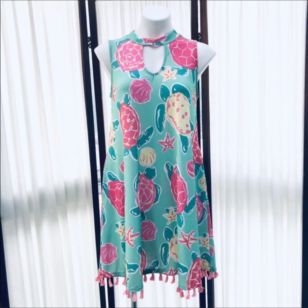 Simply Southern TopSail Turtle Tassel Dress